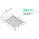 Berlin Bed Frame (Grey Linen)