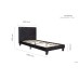 Berlin Bed Frame (Black Crush)