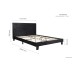 Berlin Bed Frame (Black Crush)