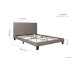 Berlin Bed Frame (Grey Linen)