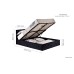 Berlin Ottoman Bed Frame (Black Crush)