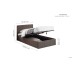 Berlin Ottoman Bed Frame (Grey Linen)