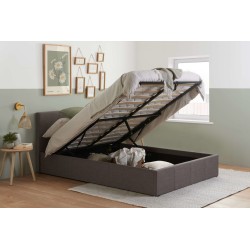 Berlin Ottoman Bed Frame (Grey Linen)