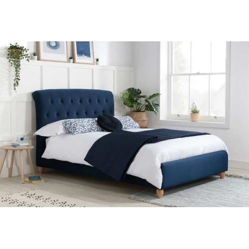 Brompton Bed Frame (Midnight Blue)