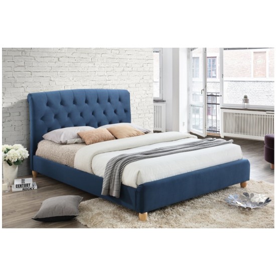 Brompton Bed Frame (Midnight Blue)