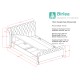 Castello Ottoman Bed Frame (Charcoal) 
