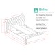 Castello Ottoman Bed Frame (Charcoal) 