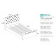 Castello Bed Frame (Steel Crush)