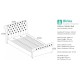 Castello Bed Frame (Steel Crush)