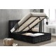 Hannover Ottoman Bed (Black Crush) 