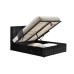 Hannover Ottoman Bed (Black Crush) 