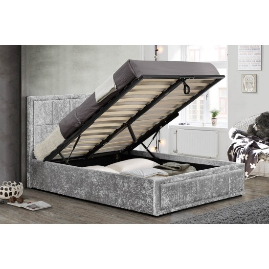 Hannover Ottoman Bed (Steel Crush) 