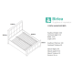 Hannover Bed (Steel Crush)