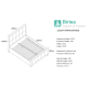 Hannover Bed (Steel Crush)