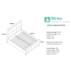 Hannover Bed (Steel Crush)