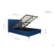 Loxley Ottoman Bed (Blue)