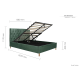 Loxley Ottoman Bed (Green)