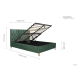 Loxley Ottoman Bed (Green)