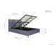 Loxley Ottoman Bed (Grey)