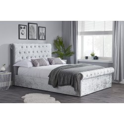 Sienna Ottoman Bed (Silver Crush)