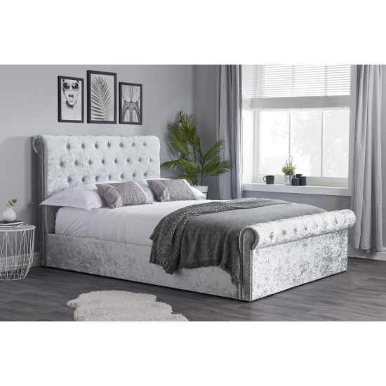 Sienna Ottoman Bed (Silver Crush)