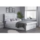 Sienna Ottoman Bed (Silver Crush)