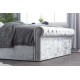 Sienna Ottoman Bed (Silver Crush)