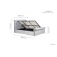 Sienna Ottoman Bed (Silver Crush)