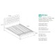 Valentino Bed + 2 Drawers (Charcoal)