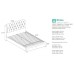 Valentino Bed + 2 Drawers (Grey)