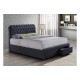 Valentino Bed + 2 Drawers (Charcoal)