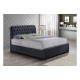 Valentino Bed + 2 Drawers (Charcoal)
