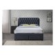 Valentino Bed + 2 Drawers (Charcoal)