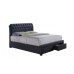 Valentino Bed + 2 Drawers (Charcoal)