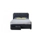 Valentino Bed + 2 Drawers (Charcoal)