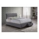 Valentino Bed + 2 Drawers (Grey)