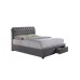 Valentino Bed + 2 Drawers (Grey)