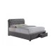 Valentino Bed + 2 Drawers (Grey)
