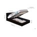 Berlin Ottoman Bed Frame (Black Leather)
