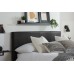 Berlin Ottoman Bed Frame (Black Leather)