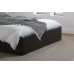 Berlin Ottoman Bed Frame (Black Leather)