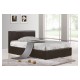 Berlin Ottoman Bed Frame (Black Leather)