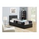 Berlin Ottoman Bed Frame (Brown Leather)