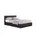 Berlin Ottoman Bed Frame (Brown Leather)
