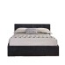 Berlin Ottoman Bed Frame (Brown Leather)