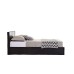 Berlin Ottoman Bed Frame (Brown Leather)