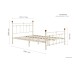 Atlas Bed Frame (Cream)