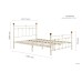 Atlas Bed Frame (Cream)