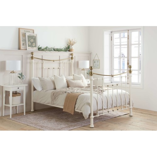 Bronte Bed Frame (Cream)