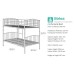 Corfu Bunk Bed Frame (Silver)